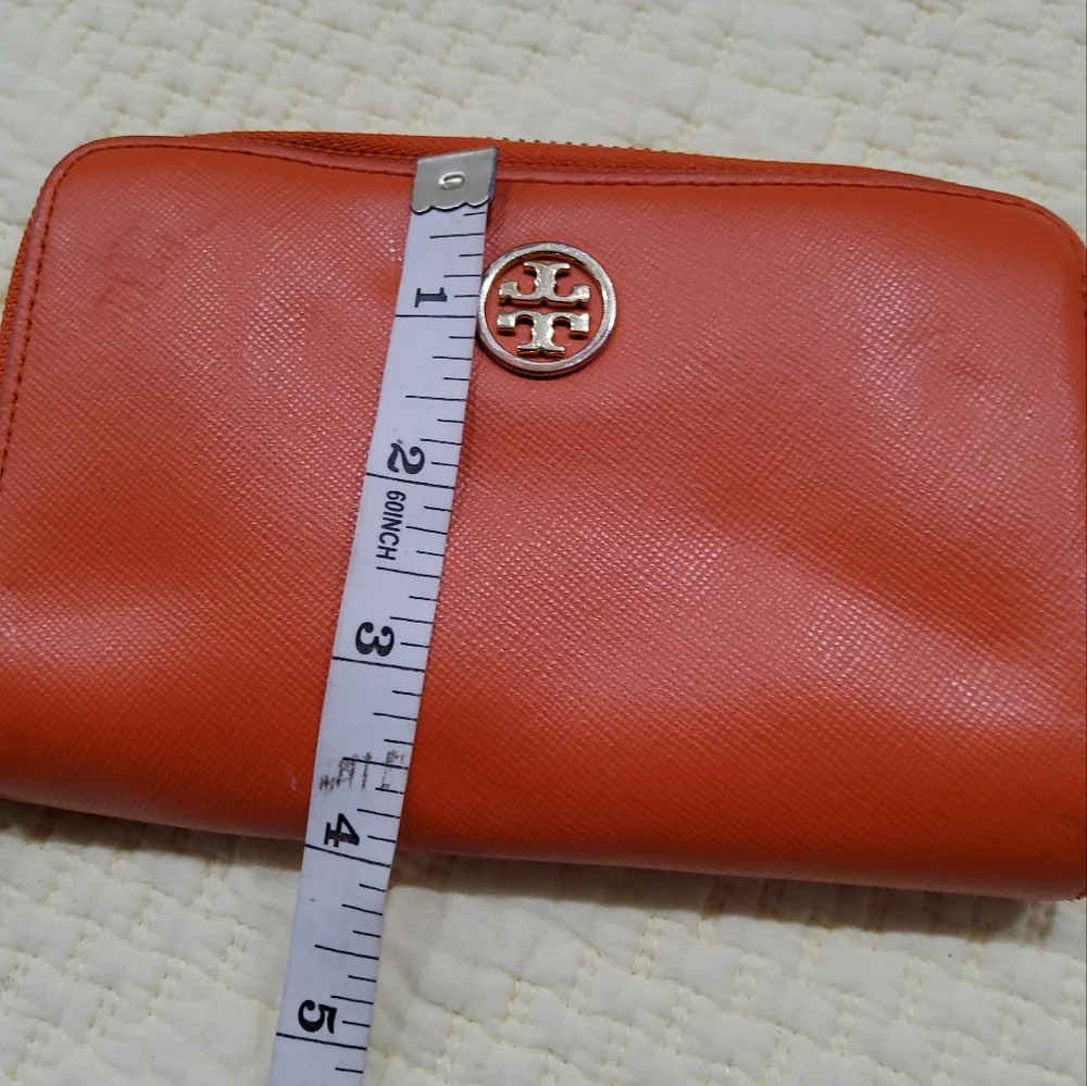 Tory Burch Orange Small Wristlet